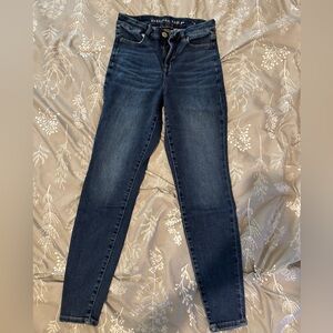 American Eagle Outfitters Dark Wash Curvy Skinny Jeans